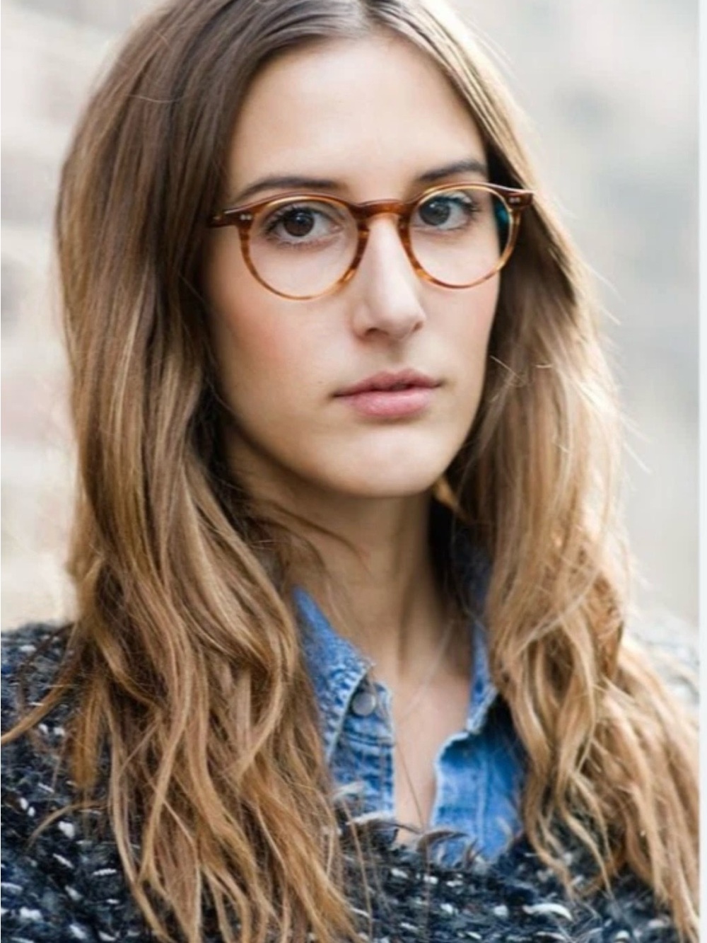 Oliver Peoples Women's Tortoise Round Glasses